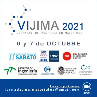 6ta. Jornadas de Ingeniería en Materiales – 6 y 7 de octubre