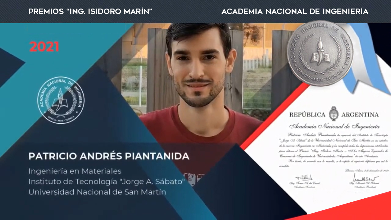 Un nuevo Premio “Ing. Isidoro Marín»